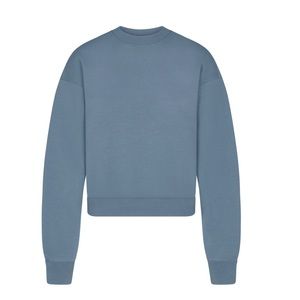 New with out tags skims cotton fleece blue crew neck sweatshirt